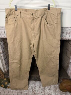 Carhartt Khaki Straight-Leg Work Chinos Loose Original Fit 42 x 30